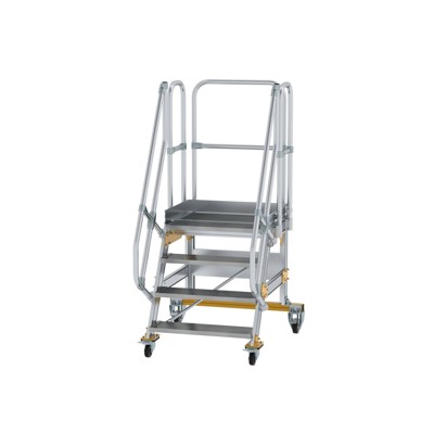 Plattformtreppe, fahrbar 4 Stu. 60° 970mm Breite Stufen 800mm Anz.Lenkr. 2 Plattformtreppe, fahrbar 4 Stu. 60° 970mm Breite Stufen 800mm Anz.Lenkr. 2 von Munk Günzburger Steigtechnik