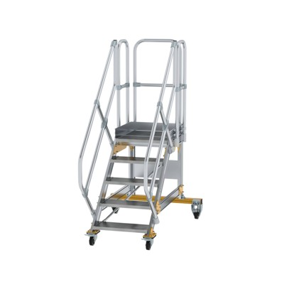 Plattformtreppe, fahrbar 5 Stu. 45° 1040mm Breite Stufen 600mm Anz.Lenkr. 2 Plattformtreppe, fahrbar 5 Stu. 45° 1040mm Breite Stufen 600mm Anz.Lenkr. 2 von Munk Günzburger Steigtechnik