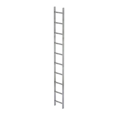Schachtleiter feuerverzinkt 10Sp, B innen 300 außen 340mm, L 2800mm von Munk Günzburger Steigtechnik