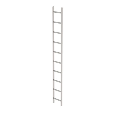 Schachtleiter gebeizt 10Sp, B innen 300 außen 340mm, L 2800mm von Munk Günzburger Steigtechnik