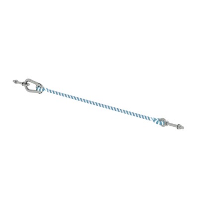 Sicherungsseil mit Karabinerhaken/Ösenschraube, für Plattformbreite 600mm Sicherungsseil mit Karabinerhaken/Ösenschraube, für Plattformbreite 600mm von Munk Günzburger Steigtechnik