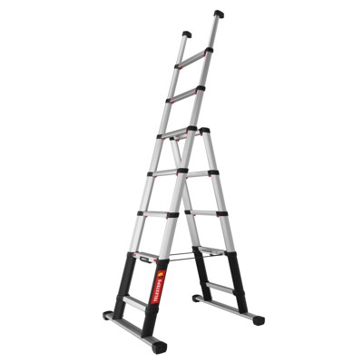 Teleskopleiter 6+2 Sprossen, L eingef. 710mm, L ausgef. 2300mm von Munk Günzburger Steigtechnik