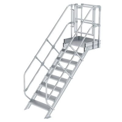 Treppen-Modul Aluminium geriffelt 8 Stufen Treppen-Modul Aluminium geriffelt 8 Stufen von Munk Günzburger Steigtechnik