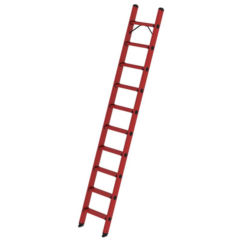 MUNK GFK- Stufen- Anlegeleiter mit 10 Stufen ohne Traverse von Munk Steigtechnik