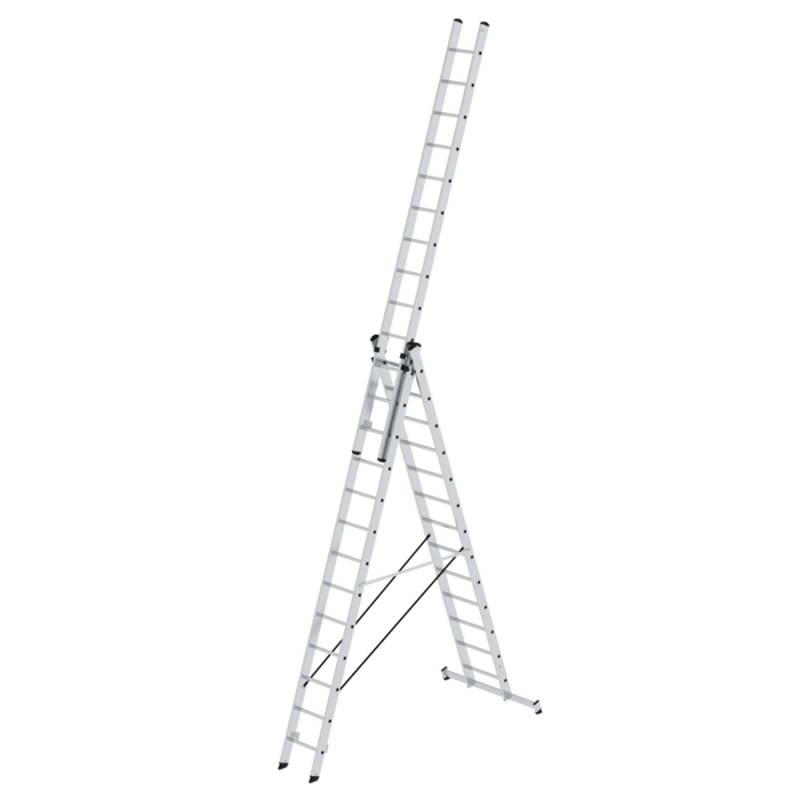MUNK Mehrzweckleiter mit Nivello Traverse 3x13 Sprossen von Munk Steigtechnik