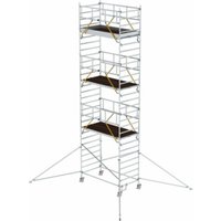 Munk Rollgerüst SG 1,35 x 2,45 m mit Ausleger & Doppel-Plattform Plattformhöhe 7,55 m von MUNK