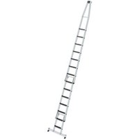 Munk Stufen-Glasreinigerleiter-Satz mit nivello®-Traverse und clip-step R13 Kombi mit 2 Unterteilen von MUNK