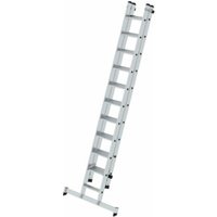 Munk Stufen-Schiebeleiter 2-teilig mit nivello®-Traverse 1x11 + 1x10 Stufen von MUNK