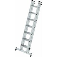 Munk Stufen-Schiebeleiter 2-teilig mit nivello®-Traverse 2x7 Stufen von MUNK