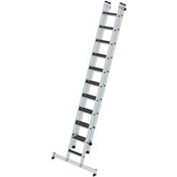 Munk Stufen-Schiebeleiter 2-teilig mit nivello®-Traverse und clip-step R13 1x11 + 1x10 von MUNK