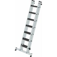 Munk Stufen-Schiebeleiter 2-teilig mit nivello®-Traverse und clip-step R13 2x7 von MUNK