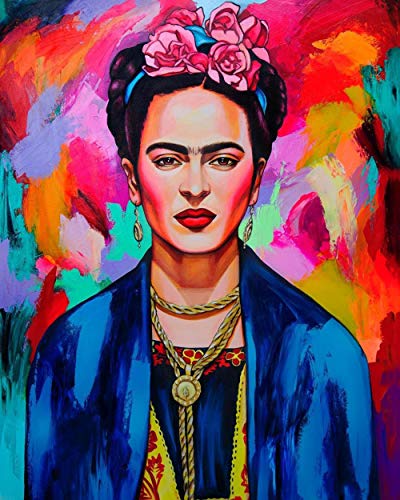 Malen Nach Zahlen Für Erwachsene Frida Kahlo Selbstporträt Farbe Digital Oil Canvas Mal-Kits Für Erwachsene Kinder Geburtstag Hochzeit Unterkunft Dekorationen Geschenke von Munxag