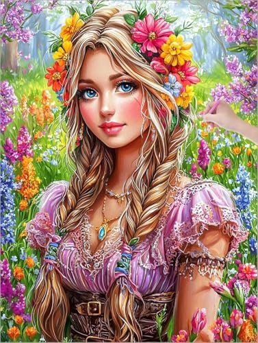Diamond Painting Erwachsene, 5D Diamant Painting Anime, Blumen Diamond Paintings Kinder, DIY Diamant Malerei mit Full Zubehör, Mosaikherstellung Bastelset für Zimmer Deko Wohnzimmer 30x40 cm C-24 Diamond Painting Erwachsene, 5D Diamant Painting Anime, Blumen Diamond Paintings Kinder, DIY Diamant Malerei mit Full Zubehör, Mosaikherstellung Bastelset für Zimmer Deko Wohnzimmer 30x40 cm C-24 von Muqouuoi