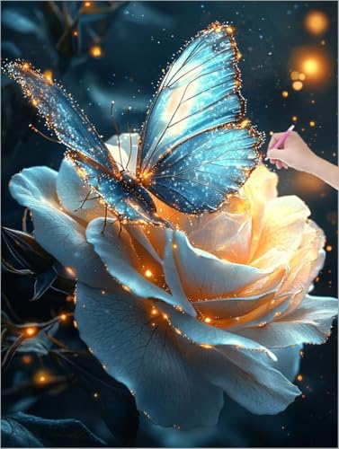 Diamond Painting Erwachsene, 5D Diamant Painting Blumen, Schmetterlinge Diamond Paintings Kinder, DIY Diamant Malerei mit Full Zubehör, Mosaikherstellung Bastelset, Herbst Zimmer Deko 70x90 cm Z-13 Diamond Painting Erwachsene, 5D Diamant Painting Blumen, Schmetterlinge Diamond Paintings Kinder, DIY Diamant Malerei mit Full Zubehör, Mosaikherstellung Bastelset, Herbst Zimmer Deko 70x90 cm Z-13 von Muqouuoi