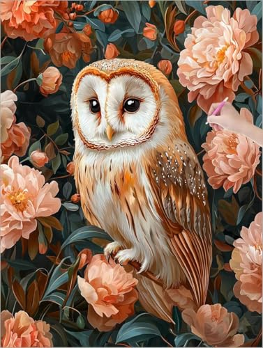 Diamond Painting Erwachsene, 5D Diamant Painting Eule, Blumen Diamond Paintings Kinder, DIY Diamant Malerei mit Full Zubehör, Mosaikherstellung Bastelset für Herbst Zimmer Deko Wohnzimmer 60x80 cm Z-4 Diamond Painting Erwachsene, 5D Diamant Painting Eule, Blumen Diamond Paintings Kinder, DIY Diamant Malerei mit Full Zubehör, Mosaikherstellung Bastelset für Herbst Zimmer Deko Wohnzimmer 60x80 cm Z-4 von Muqouuoi