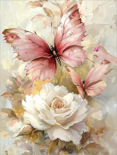 Diamond Painting Erwachsene, 5D Diamant Painting Schmetterlinge, Blumen Diamond Paintings Kinder, DIY Diamant Malerei mit Full Zubehör, Mosaikherstellung Bastelset, Herbst Zimmer Deko 70x90 cm C-15 Diamond Painting Erwachsene, 5D Diamant Painting Schmetterlinge, Blumen Diamond Paintings Kinder, DIY Diamant Malerei mit Full Zubehör, Mosaikherstellung Bastelset, Herbst Zimmer Deko 70x90 cm C-15 von Muqouuoi