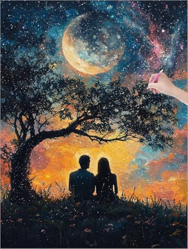 Diamond Painting Erwachsene, 5D Diamant Painting Sternenhimmel, Baum Diamond Paintings Kinder, DIY Diamant Malerei mit Full Zubehör, Mosaikherstellung Bastelset, Zimmer Deko Wohnzimmer 80x110 cm C-30 Diamond Painting Erwachsene, 5D Diamant Painting Sternenhimmel, Baum Diamond Paintings Kinder, DIY Diamant Malerei mit Full Zubehör, Mosaikherstellung Bastelset, Zimmer Deko Wohnzimmer 80x110 cm C-30 von Muqouuoi