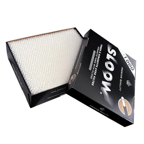 Murago - 1000 Sloow Papier Filter Hülsen 8mm in Schachtel - Zigarettenhülsen im Schuhkarton Schuhbox Papierfilterhülen ohne Plastik Filterhülsen Murago - 1000 Sloow Papier Filter Hülsen 8mm in Schachtel - Zigarettenhülsen im Schuhkarton Schuhbox Papierfilterhülen ohne Plastik Filterhülsen von Murago