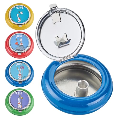 Murago - 4er Set Taschenaschenbecher Nic Peace mit Glutkiller Champ - Reiseaschenbecher Aschenbecher geruchsdicht für draussen Frauen unterwegs Bunt mit Deckel rund klein outdoor Strand Murago - 4er Set Taschenaschenbecher Nic Peace mit Glutkiller Champ - Reiseaschenbecher Aschenbecher geruchsdicht für draussen Frauen unterwegs Bunt mit Deckel rund klein outdoor Strand von Murago