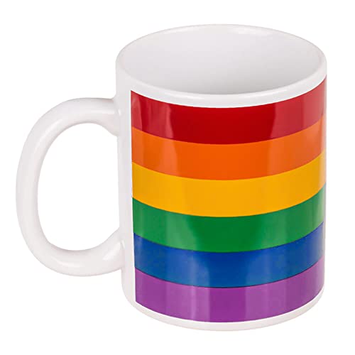 Murago - Becher mit Pride Flagge für ca.300ml - Kaffee Tee Tasse Becher Regenbogen Fahne LGBTQ von Murago