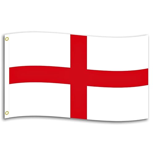 Murago - England Fahne ca. 150x90cm mit Metallösen - englische Flagge 90 x 150 cm wetterfest Fanartikel Polyester von Murago