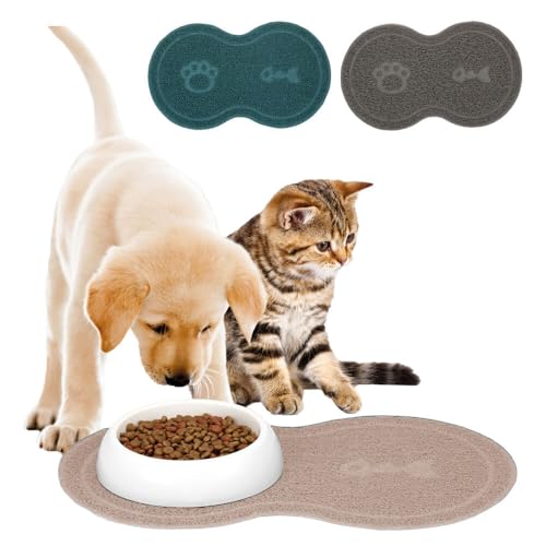 Murago - Futternapfunterlage ca.45x26cm Knochenform - Beige - Hunde Katzen Napfunterlage Futter Unterlage Katzenklo Katzentoilette Vorleger Vorlege Matte Murago - Futternapfunterlage ca.45x26cm Knochenform - Beige - Hunde Katzen Napfunterlage Futter Unterlage Katzenklo Katzentoilette Vorleger Vorlege Matte von Murago