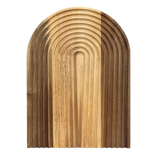 Murago - Snackplatte Regenbogen aus Akazienholz ca. 32x22,5 cm - Küchenbrett Schneidebrett groß Holz Servierplatte Tapasplatte Frühstücksbrett Holzbrett Servierbrett Käseplatte Küche Wand Dekoration Murago - Snackplatte Regenbogen aus Akazienholz ca. 32x22,5 cm - Küchenbrett Schneidebrett groß Holz Servierplatte Tapasplatte Frühstücksbrett Holzbrett Servierbrett Käseplatte Küche Wand Dekoration von Murago