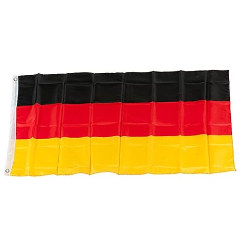 Murago - XXXL Deutschland Hiss Fahne ca. 450cm x 190cm - ca. 4,5m mit Ösen sehr Große Flagge für Fahnenmast Fanartikel EM WM Garten für Drinnen und Draußen von Murago