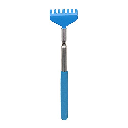 RÜCKENKRATZER Farbig AUSZIEHBAR TELESKOP KRATZHAND KRATZHILFE Metall NEU (Blau) von Murago