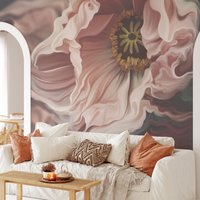 Große Blumen Malerei Tapete, Makro Shot Wand Wandbild, Abnehmbare Selbstklebende Tapete von MuraliumWallpapers