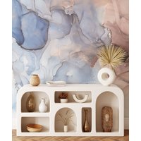 Verträumte Pastellfarbene Marmor Textur Tapete, Tapete Peel & Stick, Selbstklebende Abnehmbares Wandbild von MuraliumWallpapers