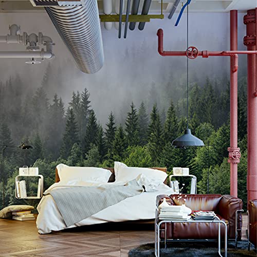 Muralo Fabelhafte Vlies Fototapete 368x254 Wohnzimmer Wald im Nebel Natur 3D Moderne Tapete Gästezimmer Schlafzimmer Wandbilder Wandtapete XXL Luxus Abstrakt Br. 368 cm x Hö. 254 cm Muralo Fabelhafte Vlies Fototapete 368x254 Wohnzimmer Wald im Nebel Natur 3D Moderne Tapete Gästezimmer Schlafzimmer Wandbilder Wandtapete XXL Luxus Abstrakt Br. 368 cm x Hö. 254 cm von Muralo