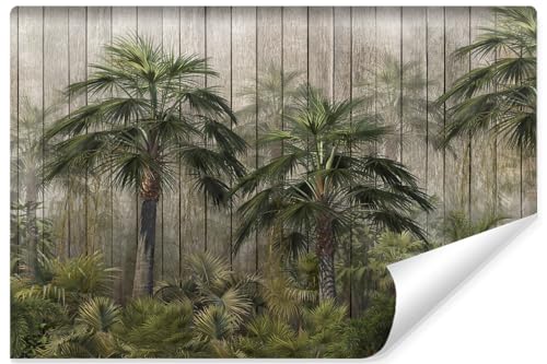 Muralo - Fototapete 3d Effekt - Selbstklebende Tapete 3d - Tapeten für Wohnzimmer Schlafzimmer - Fototapete selbstklebend - Üppige tropische Bäume Motiv - Br.270cm x Hö.180cm von Muralo