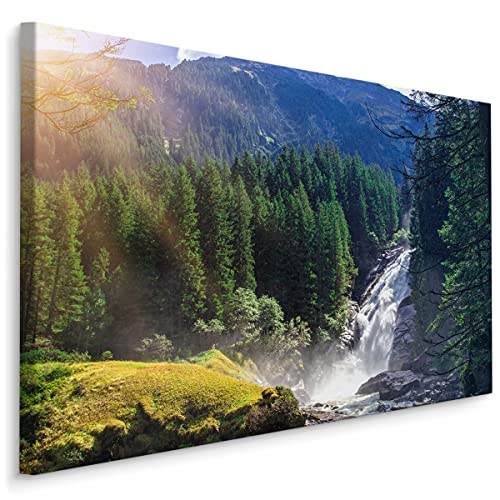 Muralo Leinwandbilder 70x50 Natur Wasserfall Krimml Österreich Wasser Fluss Canvas Wandbild Kunstdruck Schlafzimmer Wohnzimmer Wanddekoration Design XXL Br. 70 cm x Hö. 50 cm Br. 70 cm x Hö. 50 cm Muralo Leinwandbilder 70x50 Natur Wasserfall Krimml Österreich Wasser Fluss Canvas Wandbild Kunstdruck Schlafzimmer Wohnzimmer Wanddekoration Design XXL Br. 70 cm x Hö. 50 cm Br. 70 cm x Hö. 50 cm von Muralo