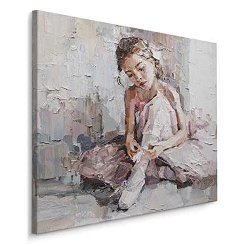 Muralo Leinwandbilder Ballerina Ballett Malerei Kunst Tanz 3D Effekt Dekor Canvas Wandbild Schlafzimmer Wohnzimmer Büro Wanddekoration Modisches Muster Br.80xHö.80 Muralo Leinwandbilder Ballerina Ballett Malerei Kunst Tanz 3D Effekt Dekor Canvas Wandbild Schlafzimmer Wohnzimmer Büro Wanddekoration Modisches Muster Br.80xHö.80 von Muralo