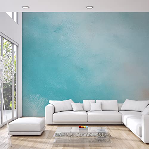 Muralo Selbstklebende FOTOTAPETE 360x240 TAPETE Wandtapeten Moderner Ombre Türkis Hintergrund Wohnzimmer Schlafzimmer Moderne Wandbilder XXL Wand Dekoration Abstrakt Luxus Br. 360 cm x Hö. 240 cm von Muralo