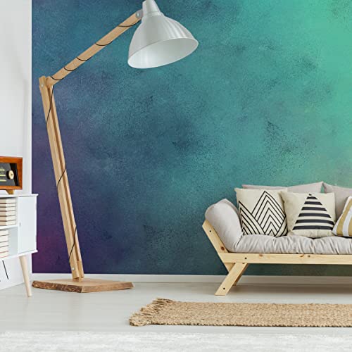 Muralo VLIES FOTOTAPETE 254x184 TAPETE Wandtapeten Blauer Türkis Ombre Hintergrund Wohnzimmer Schlafzimmer Moderne Wandbilder XXL Wand Dekoration Abstrakt Luxus Br. 254 cm x Hö. 184 cm von Muralo