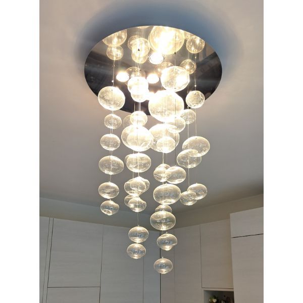 Ether S Hängeleuchte aus mundgeblasenem Glas, Murano Due Ether S Hängeleuchte aus mundgeblasenem Glas, Murano Due von Murano Due