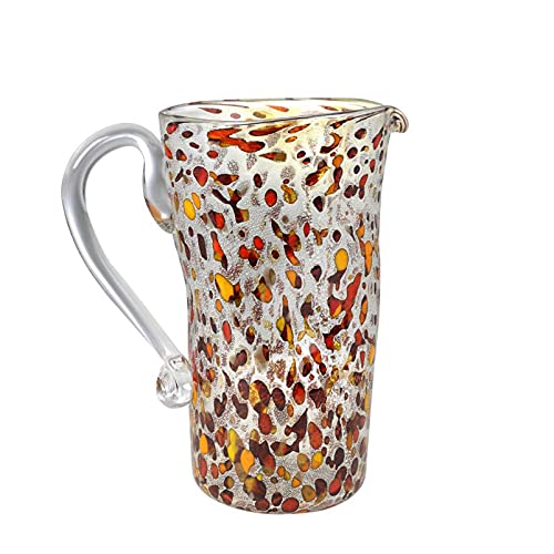 (Karaffe Rialto) Murano Karaffe Rialto/Acquario Gläser 2er Set. Hochwertige Handarbeit - Exklusive Erzeugnisse des Kunsthandwerks von Murano