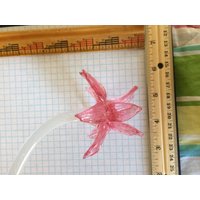 Blumen Oder Rosette, Ersatz Für Kronleuchter Von Venini, Mazzega, Artemide, Vistosi, Mit Scherben, Aus Murano Glas, Rosa Rose Farbe Blumen Oder Rosette, Ersatz Für Kronleuchter Von Venini, Mazzega, Artemide, Vistosi, Mit Scherben, Aus Murano Glas, Rosa Rose Farbe von Muranospareparts