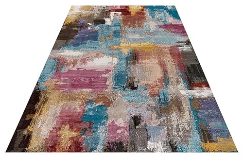 Muratap Klassich Orient Teppich Picasso Artisan - Traditioneller Orientalischer Perserteppich Modern Vintage Dekoration Wohnzimmer - Oeko-TEX - Große: 80x150 cm - Farbe: Mehrfarbig von Muratap