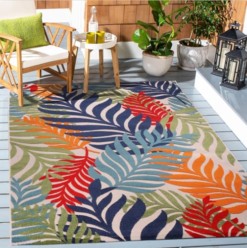 Muratap Outdoor Teppich Wetterfest - Floral - Boho Design Modern UV-beständig Teppich für Außen Garten Balkon Terrasse Badezimmer Dekoration - Große: 60x110 cm - Farbe: Mehrfarbig Muratap Outdoor Teppich Wetterfest - Floral - Boho Design Modern UV-beständig Teppich für Außen Garten Balkon Terrasse Badezimmer Dekoration - Große: 60x110 cm - Farbe: Mehrfarbig von Muratap