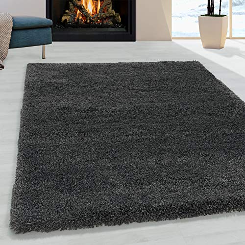 Muratap Pearl Soft Teppich - Hochflor Teppich Extra Weich für Wohnzimmer, Schlafzimmer, Kinderzimmer, Flur Moderner Deko - Große: 140x200 cm - Farbe: Grau von Muratap