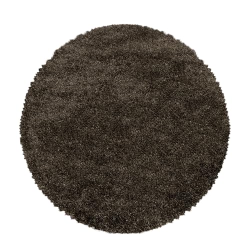 Muratap Pearl Soft Teppich - Hochflor Teppich Extra Weich für Wohnzimmer, Schlafzimmer, Kinderzimmer, Flur Moderner Deko - Große: 200 cm - Rund - Farbe: Braun Muratap Pearl Soft Teppich - Hochflor Teppich Extra Weich für Wohnzimmer, Schlafzimmer, Kinderzimmer, Flur Moderner Deko - Große: 200 cm - Rund - Farbe: Braun von Muratap