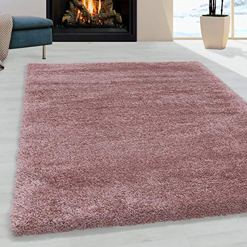 Muratap Pearl Soft Teppich - Hochflor Teppich Extra Weich für Wohnzimmer, Schlafzimmer, Kinderzimmer, Flur Moderner Deko - Große: 60x110 cm - Farbe: Rosa von Muratap