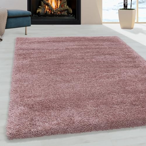 Muratap Pearl Soft Teppich - Hochflor Teppich Extra Weich für Wohnzimmer, Schlafzimmer, Kinderzimmer, Flur Moderner Deko - Große: 120x170 cm - Farbe: Rosa von Muratap