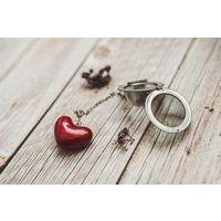Teesieb Mit Rotem Herz - Valentinstag Geschenk Weihnachtsgeschenk Muttertagsgeschenk Kräutertee-Sieb Teesieb Mit Rotem Herz - Valentinstag Geschenk Weihnachtsgeschenk Muttertagsgeschenk Kräutertee-Sieb von Murdeko
