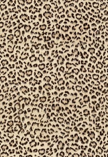 Murgall Leopard Print Selbstklebende Tapete 44x305cm Wasserdicht Abziehbare Strukturierte Tapete Gepard Kontaktpapier für Schlafzimmer und Bad von Murgall