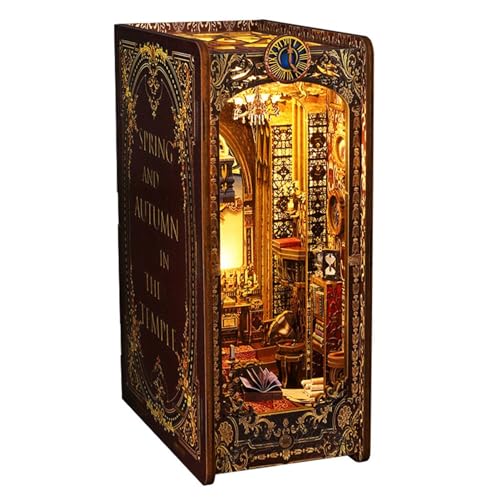 Book Nook Kit DI-Y Kirche Book Nook Miniatur Haus Kit, DI-Y Puppenhaus Bookshelf Insert, DI-Y Miniatur Haus Book Nook Mit LED-Licht, Buchstützen Aus, Holzpuzzle Art Modellbausätze Book Nook Kit DI-Y Kirche Book Nook Miniatur Haus Kit, DI-Y Puppenhaus Bookshelf Insert, DI-Y Miniatur Haus Book Nook Mit LED-Licht, Buchstützen Aus, Holzpuzzle Art Modellbausätze von Murman