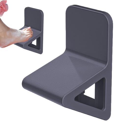 Fußstütze Dusche Ohne Bohren Fußablage Dusche Zum Rasieren, Dusche Fußstütze, Rasierfußstütze Dusche Anti-Rutsch Pediküre Fußruhe Tragbare Fußablage Für Polierschuhe Und Schnürung Schuhe von Murman